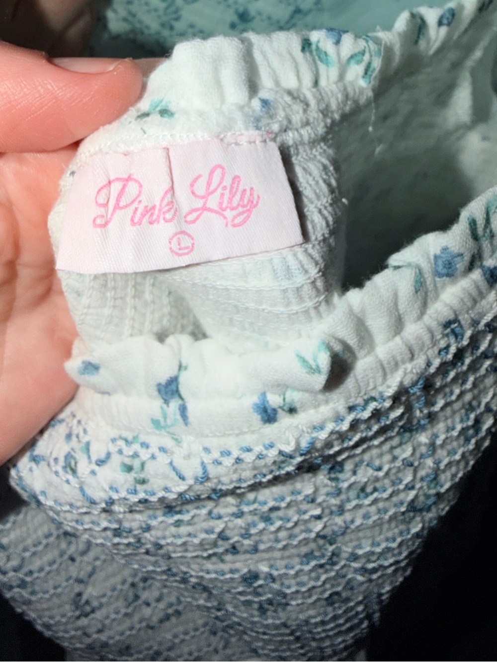 Pink Lily Thalia White Floral Smocked Top Maxi Dress - Picture 5 of 5